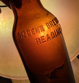 Old Mt Penn Brewing Co Beer Bottle Reading Pa Early 1900 Advertising