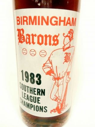 Vintage Acl Soda Pop Bottle: Full Coke / Coca - Cola & 1983 Birmingham Barons