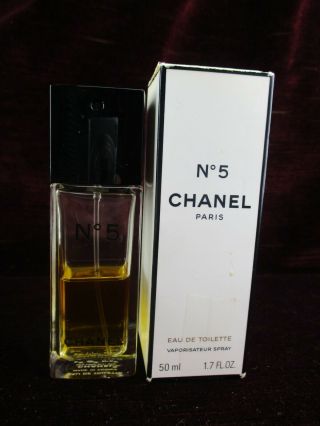Partially Chanel No 5 Paris Eau De Toilette Spray 50 Ml