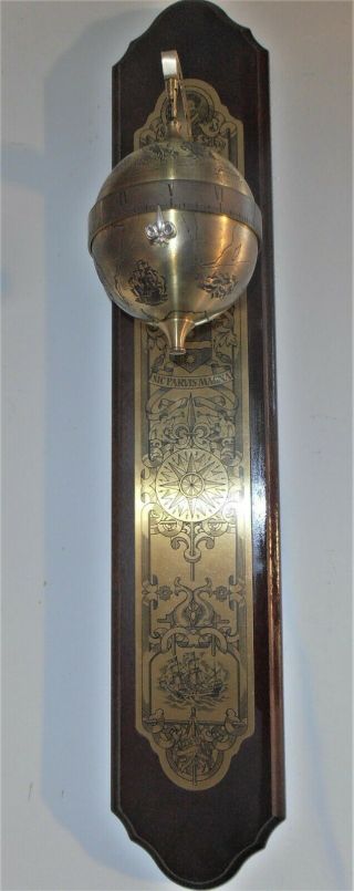 Thwaites & Reed Sir Francis Drake Falling Ball Gravity Clock Franklin