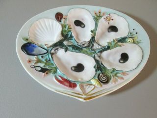 Union Porcelain Upw Antique Oyster Plate Pat 1 - 4 - 1881