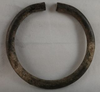 Ancient Roman Or Earlier Bronze Armband.  600 Bc.  To 400 Ad.  Apx.  4 ½” D.