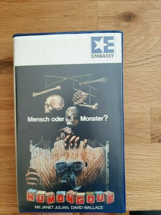 Humongous (canada Slasher Horror Paul Lynch Megarare German Vhs Video Tape 1982)
