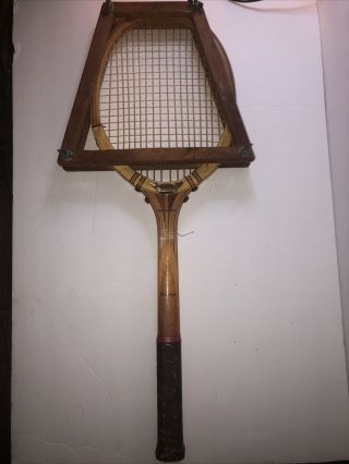 Vintage Dunlop Maxply Mcenroe Wood Tennis Racket With Cover Euc 4 1/2 Rare