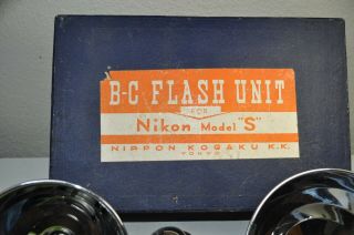 Vintage RARE Nikon B - C BCB Flash Unit for Model S - Box - 2