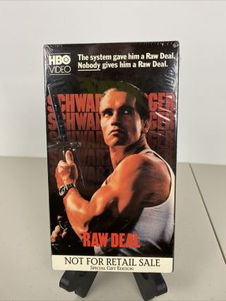 Raw Deal (vhs) Arnold Schwarzenegger Rare Hbo Special Gift Edition
