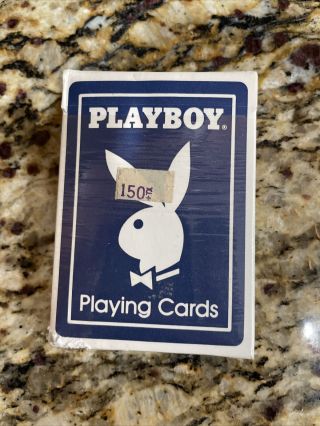 Rare Vintage Blue Bicycle Playboy Playing Cards Ak 7206 Read