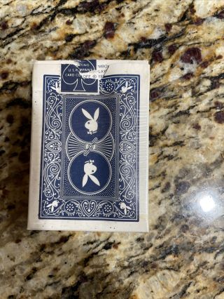 Rare Vintage Blue Bicycle Playboy Playing Cards AK 7206 READ 2