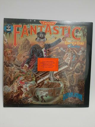 Rare,  Unoponed,  Signed,  Elton John Captian Fantastic And The Brown Dirt Cowboy.