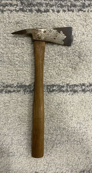 Rare Antique Unmarked Firemans Axe,  Fire Fighting/crash Hand Tool,