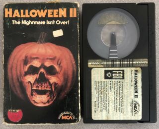 Halloween Ii Rare & Oop Horror Movie Mca Home Video Not Vhs Beta Tape