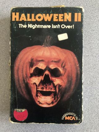 Halloween II Rare & OOP Horror Movie MCA Home Video NOT VHS Beta Tape 2