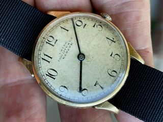Utra Rare 1910 Patek Philippe Dial 34mm 18k Solid Gold Hand Wind