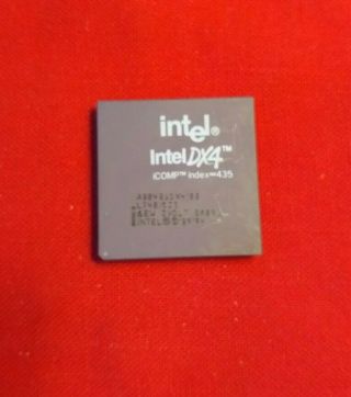 Intel 486dx4 100 Mhz A80486dx4 - 100 Sk051 Socket 3 ✅ Rare Collectible Gold Scrap