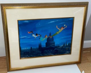 Disney Cel Peter Pan Flying Over London Extremely Rare Animation Art Cell 2