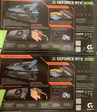 Gigabyte GeForce RTX 3090 TURBO 24GB GDDR6X Rare 2 slot GPU 4