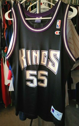 Vtg Sacramento Kings Jason Williams Champion Jersey Size 40 1990s Rare