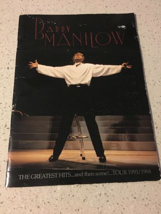 Barry Manilow The Greatest Hits And Then Some Tour 1993/1994 Concert Rare Book