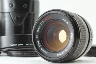 Rare " O " [near,  ] Canon Fd 35mm F/2 S.  S.  C.  Ssc Wide Angle Lens Hood Japan