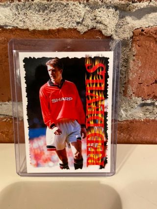 1995 Raven Manchester United Red Devils 10 David Beckham Rc Rookie /500 Rare