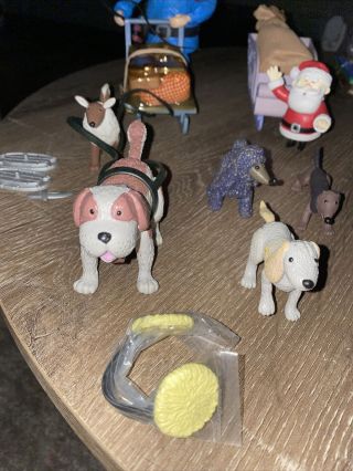 Rare Rudolph Yukon Cornelius with Dog Sled Christmas Decoration/Santa Sliegh 2