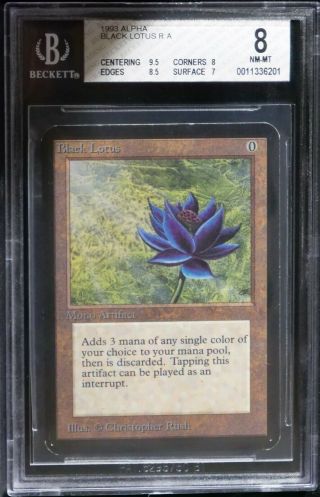 Mtg Bgs Nm/mt Alpha Black Lotus 8,  Power 9 Best Card