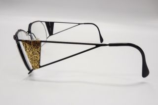 Vtg RARE Neostyle Rx Eyeglasses Frames Jet 209 Black Gold 889 58[]14 - 130 5115 3