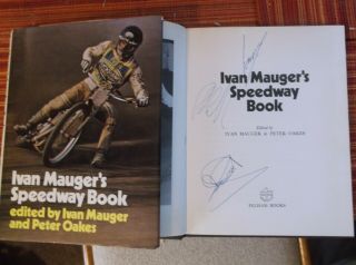 Ivan Mauger Signed Speedway Hardback Book Very Rare 1972