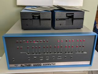 Vtg.  Rare Altair 8800 Computer,  2 Floppy Drives,  Documentation,  Computer History 2