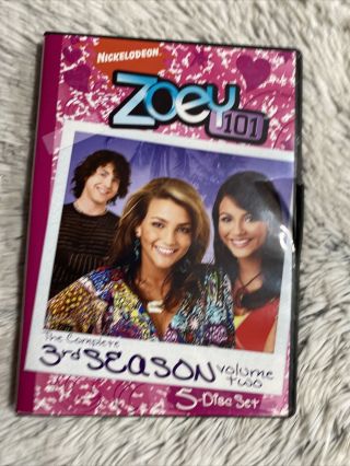 Zoey 101 Season 3 Volume 2 Dvd Set Rare Oop Nickelodeon Tv Nick 2 Disc