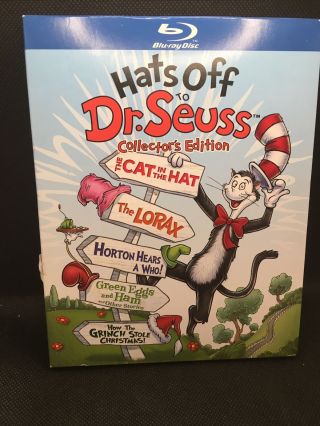 Hats Off To Dr.  Seuss Blu - Ray 5 - Disc Set Collectors Edition Extremely Rare Oop