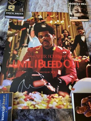 The Weeknd Signed Poster Until I Bleed Out Rare