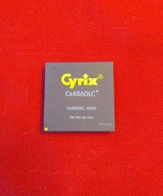 Cyrix 486dlc 40gp Cx486dlc - 40gp 40 Mhz Socket Pga132 386 Oem ✅ Rare Collectible