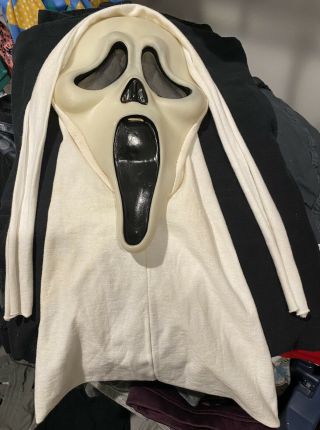 Scream Mask Fantastic Faces Fun World Gen 1 White Hood Ghost Face Rare Grail 2