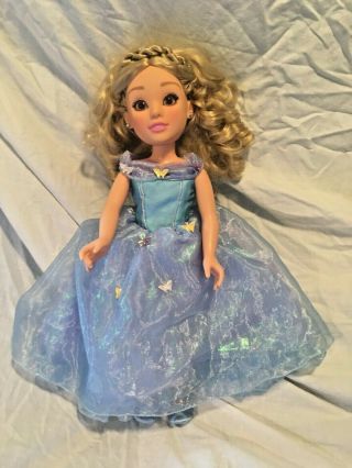 Disney Princess And Me Cinderella Htf Rare Live Action Earrings 18 "