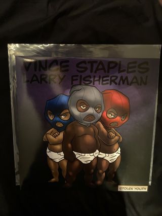 Stolen Youth Vince Staples X Larry Fisherman (mac Miller) Rare Colored Vinyl