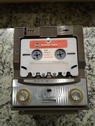 Vintage Rca Victor Cartridge Tape Recorder Model Iyb29 Very Rare