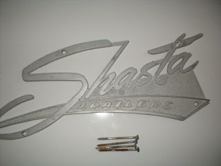 Shasta Airstream Vintage Rv Camper Trailer Emblem Badge Htf Rare