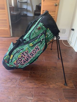 Ultra - Rare Scotty Cameron 2017 Las Vegas Gambler Head Cover Stand Caddyback