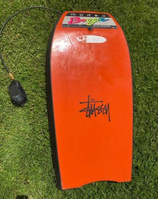 Vintage Morey Boogie Board Mach 7 Bodyboard Rare 42 " Orange
