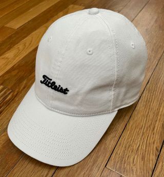 Rare Team Titleist Nantucket Golf Hat White Adjustable Tt Cap Osfa