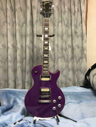 Rare Gibson Les Paul Model 1977 Purple Electric Guitar Revised Japan Shipped