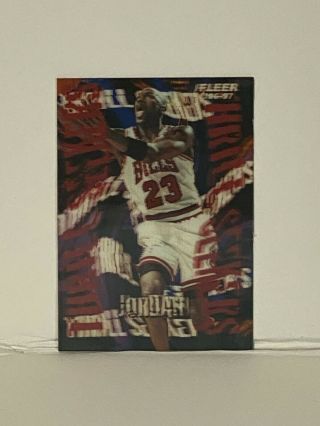 1996 - 97 Fleer Thrill Seekers Michael Jordan 6 Of 15 Rare