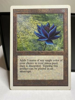Black Lotus Unlimited Magic The Gathering Mtg Power 9 Reserved List