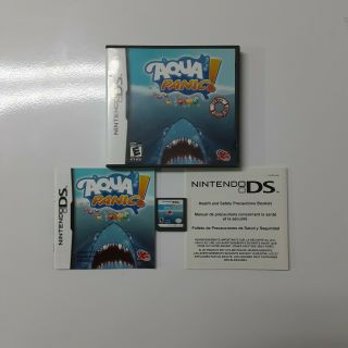 Rare Aqua Panic Nintendo Ds Complete And