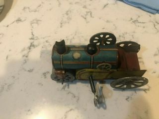 Antique Rare 1910s Orobr German Tin Litho Wind Up Steam Roller