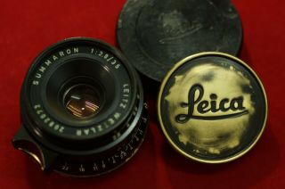 Rare Leica Leitz Wetzlar Summaron 1:2.  8/35 35mm F2.  8 Black Paint M Mount Lens