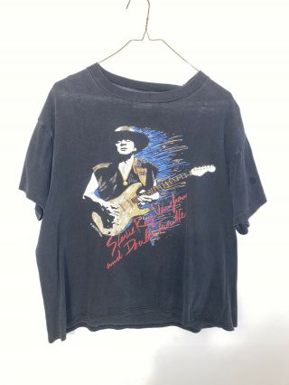 Rare Vintage Stevie Ray Vaughan And Double Trouble In Step 1990 Tour T - Shirt