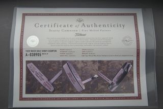 Scotty Cameron Circle T Putter Tiger Woods,  RARE x/6 With Certificate CT Black S 2