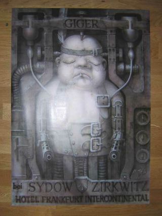 Hr Giger Alien Prometheus Selfportrait Exhibition Print 1976 Very Rare